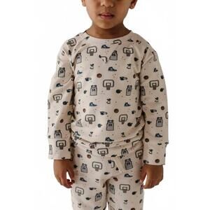 NEW BABYSPROUTS boys raglan sweatshirt in white